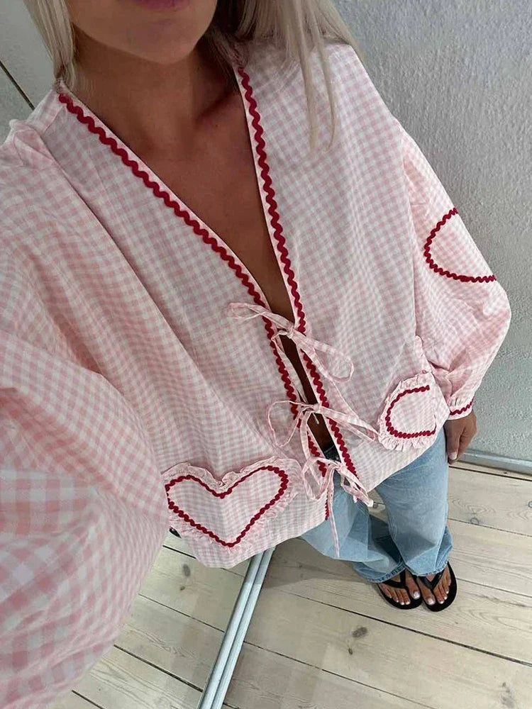 THE CLAIRE-PARIS - hartjes blouse