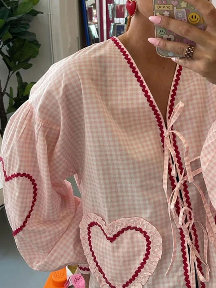 THE CLAIRE-PARIS - hartjes blouse