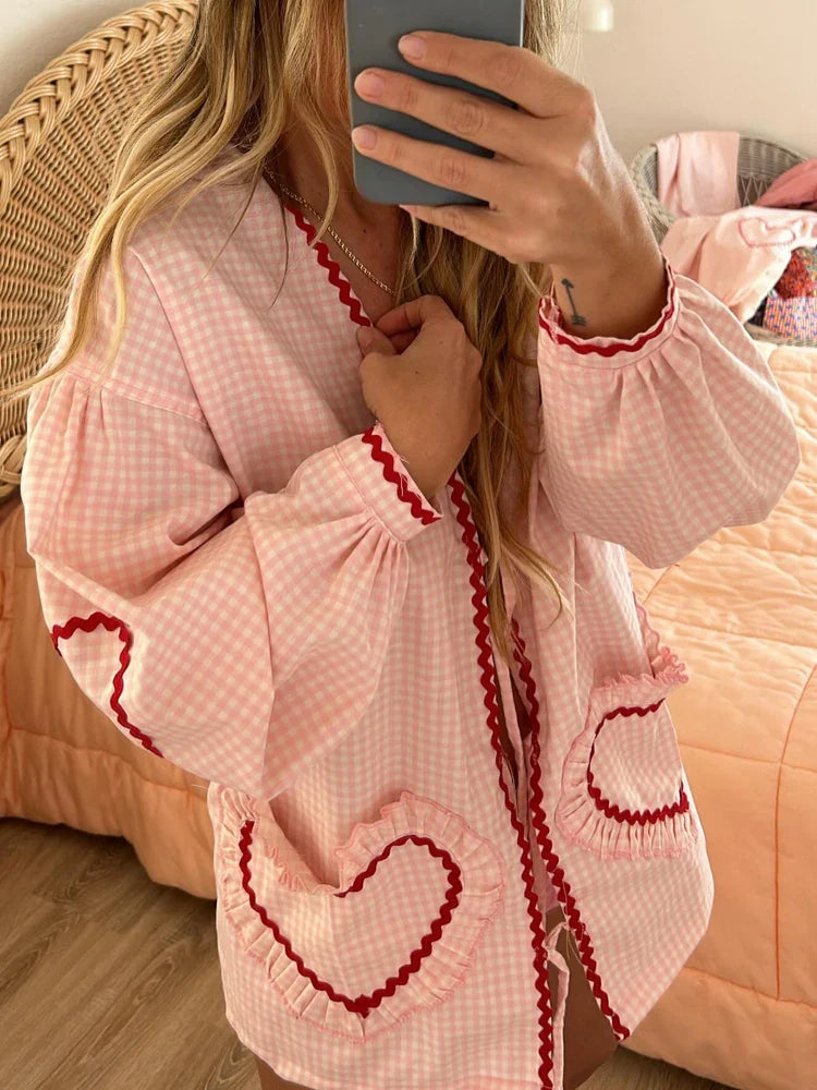 THE CLAIRE-PARIS - hartjes blouse