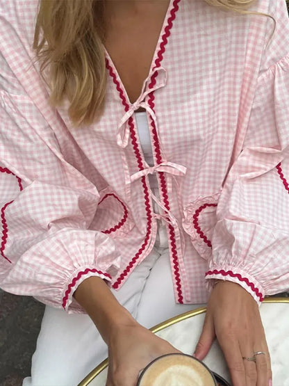 THE CLAIRE-PARIS - hartjes blouse